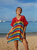  Striped Cover-Up with Tassel Trendsi