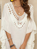  Ruffled Half Sleeve Cover-Up Trendsi