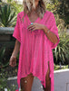  V-Neck Cover-Up with Tassel Trendsi