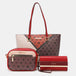  3-Piece Color Block Handbag Set Trendsi