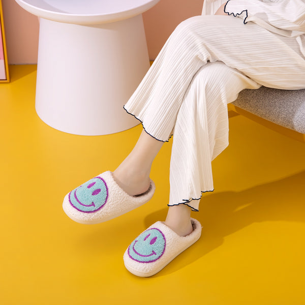 dy Smiley Face Slippers Trendsi