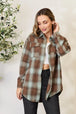  Plaid Dropped Shoulder Shirt Bazaarbey