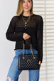 David Jones Quilted PU Leather Handbag Trendsi