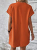 Pocketed Round Neck Short Sleeve Dress -BazaarBey - www.shopbazaarbey.com