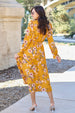  Full Size Floral Tie Back Flounce Sleeve Dress -BazaarBey - www.shopbazaarbey.com