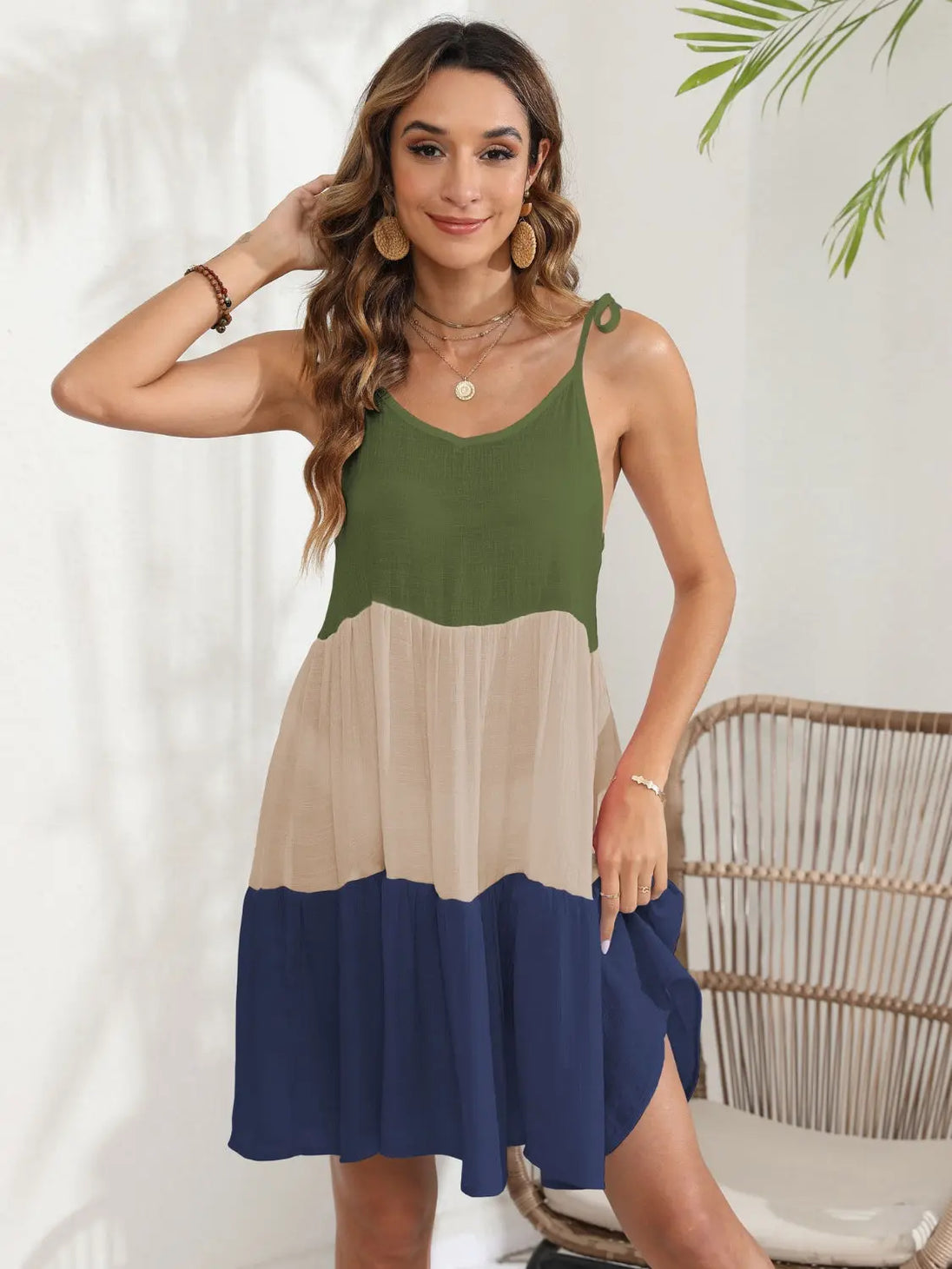  Spaghetti Strap Cover-Up Dress Trendsi