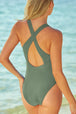 Crisscross Back One-Piece Swimsuit Trendsi