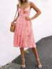 Cutout Smocked Sweetheart Neck Cami Dress -BazaarBey - www.shopbazaarbey.com