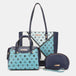  3-Piece Color Block Handbag Set Trendsi