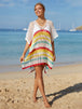  Striped Cover-Up with Tassel Trendsi