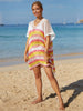  Striped Cover-Up with Tassel Trendsi