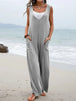  Wide Strap Jumpsuit with Pockets Trendsi