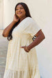  Spring Baby Full Size Kimono Sleeve Midi Dress in Cream -BazaarBey - www.shopbazaarbey.com