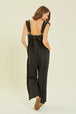   Ruffled Strap Back Tie Wide Leg Jumpsuit Trendsi