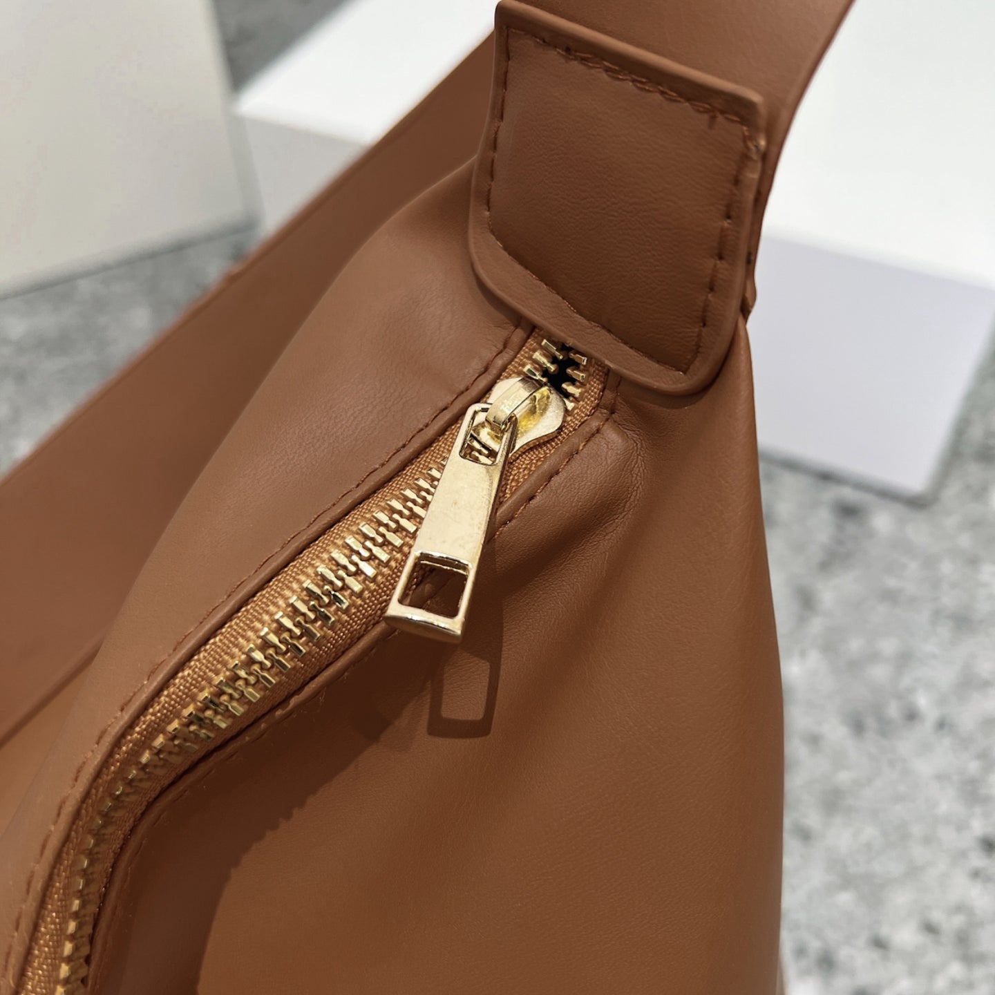 Adjustable Strap PU Leather Handbag Trendsi