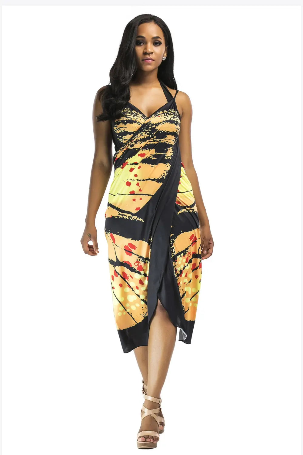 Butterfly Spaghetti Strap Cover Up Trendsi