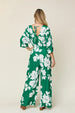   Printed Tie Back Wide Leg Jumpsuit Trendsi