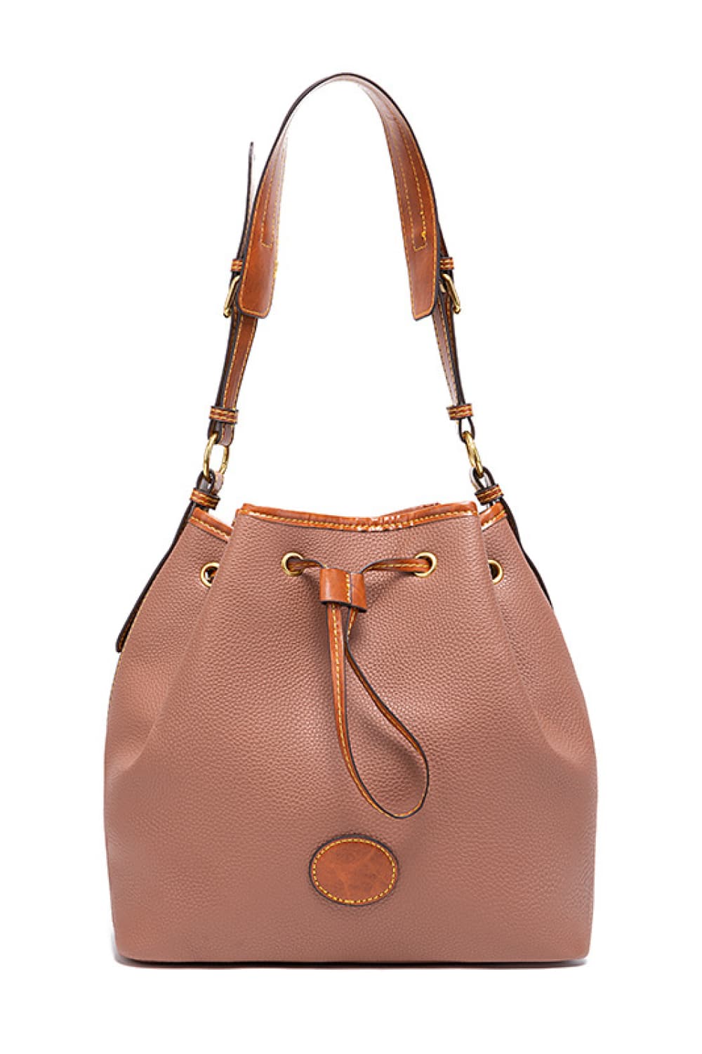 PU Drawstring Bucket Bag Trendsi