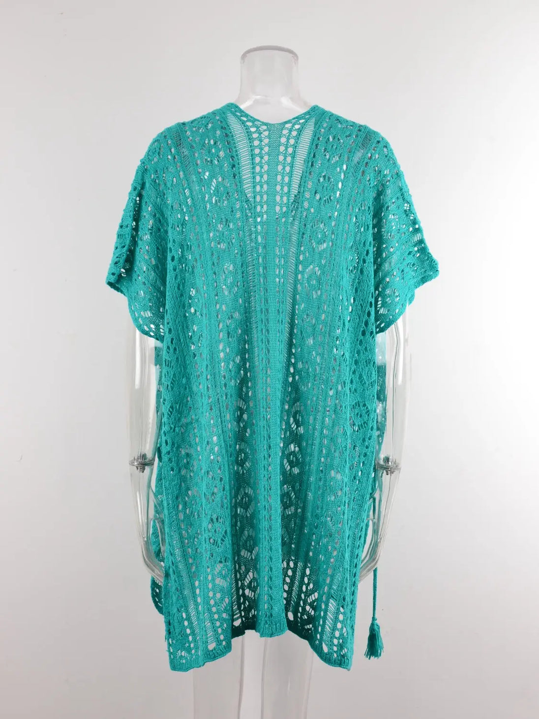  V-Neck Cover-Up with Tassel Trendsi