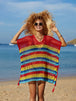  Striped Cover-Up with Tassel Trendsi