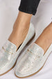  Rhinestone Point Toe Loafers Trendsi