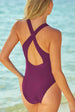 Crisscross Back One-Piece Swimsuit Trendsi