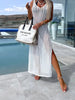  Slit Cutout Wide Strap Dress -BazaarBey - www.shopbazaarbey.com