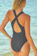 Crisscross Back One-Piece Swimsuit Trendsi