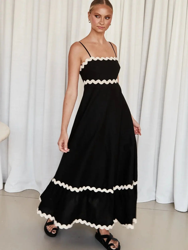 Spaghetti Strap Maxi Dress -BazaarBey - www.shopbazaarbey.com