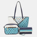  3-Piece Color Block Handbag Set Trendsi