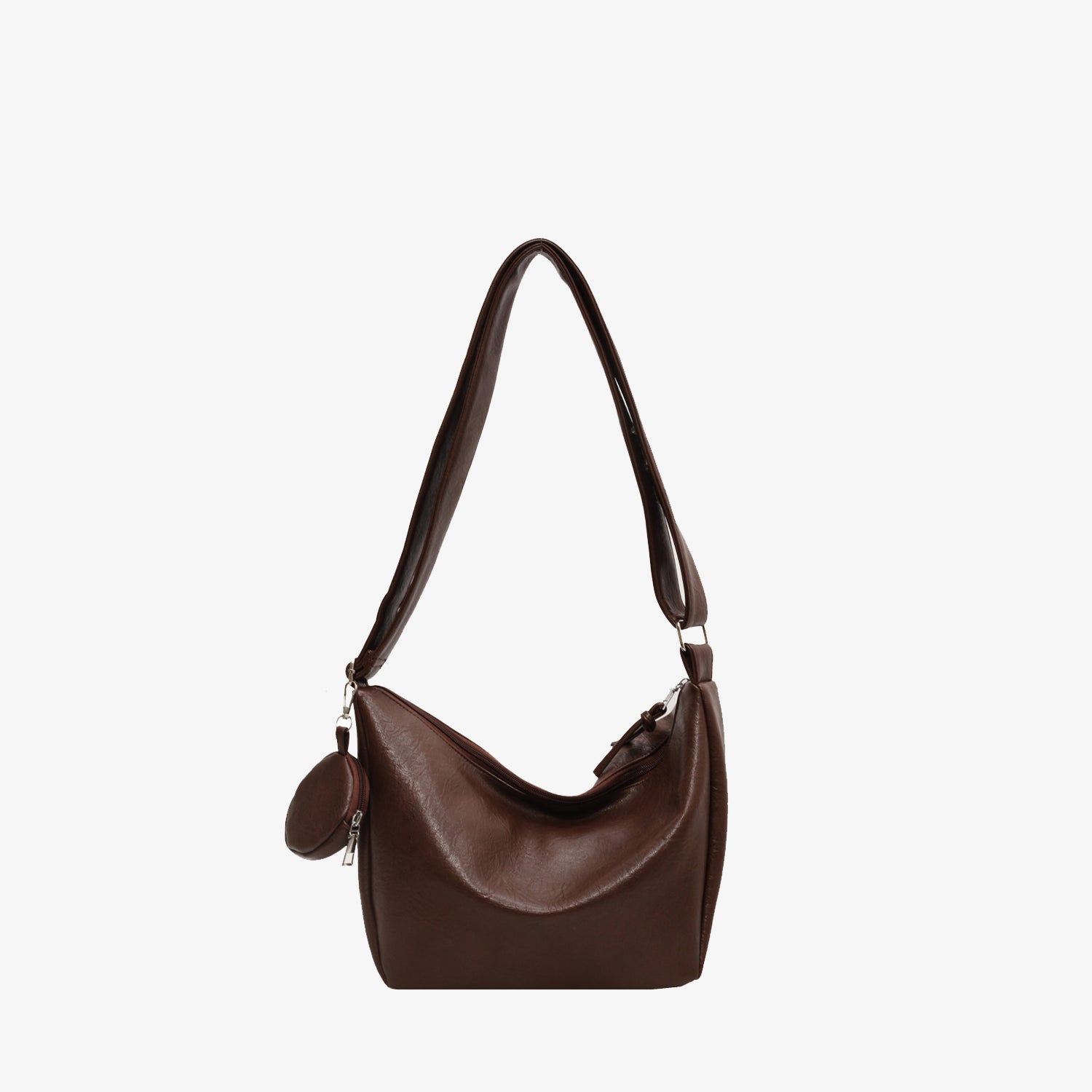 PU Leather Crossbody Bag with Small Purse Trendsi