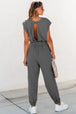  Drawstring Cap Sleeve Jumpsuit Trendsi