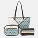  3-Piece Color Block Handbag Set Trendsi