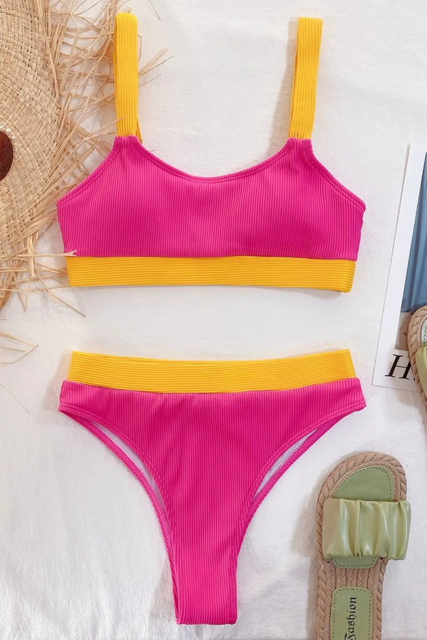  Scoop Neck Bikini Set Trendsi