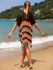  Striped Cover-Up with Tassel Trendsi