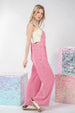  Texture Washed Wide Leg Overalls Trendsi