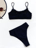 Adjustable Strap Ruched Two-Piece Swim Set Trendsi