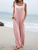  Wide Strap Jumpsuit with Pockets Trendsi