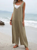  Wide Strap Jumpsuit with Pockets Trendsi