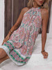 Bohemian  Sleeveless Mini Dress -BazaarBey - www.shopbazaarbey.com