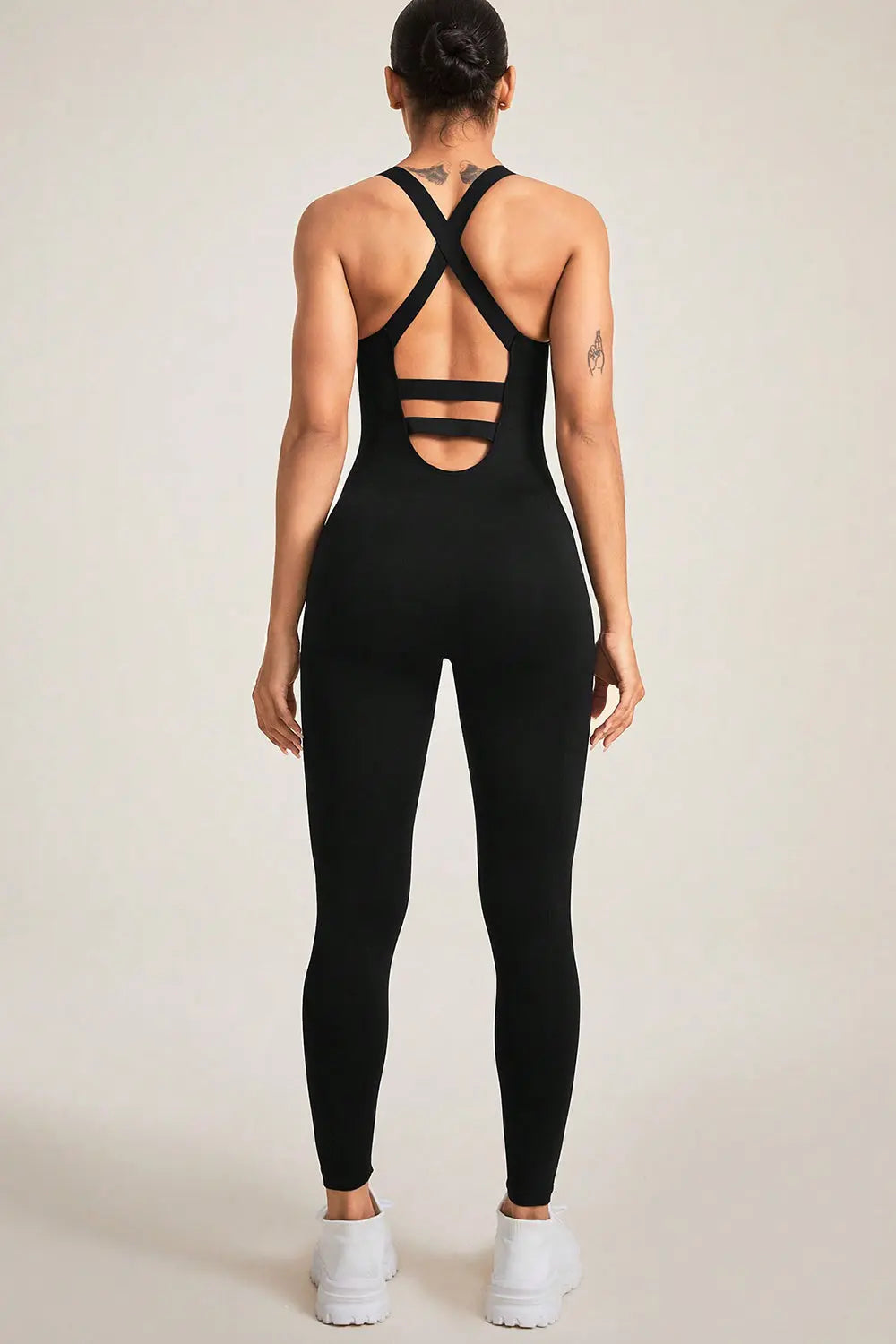  Wide Strap Jumpsuit Trendsi