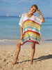  Striped Cover-Up with Tassel Trendsi