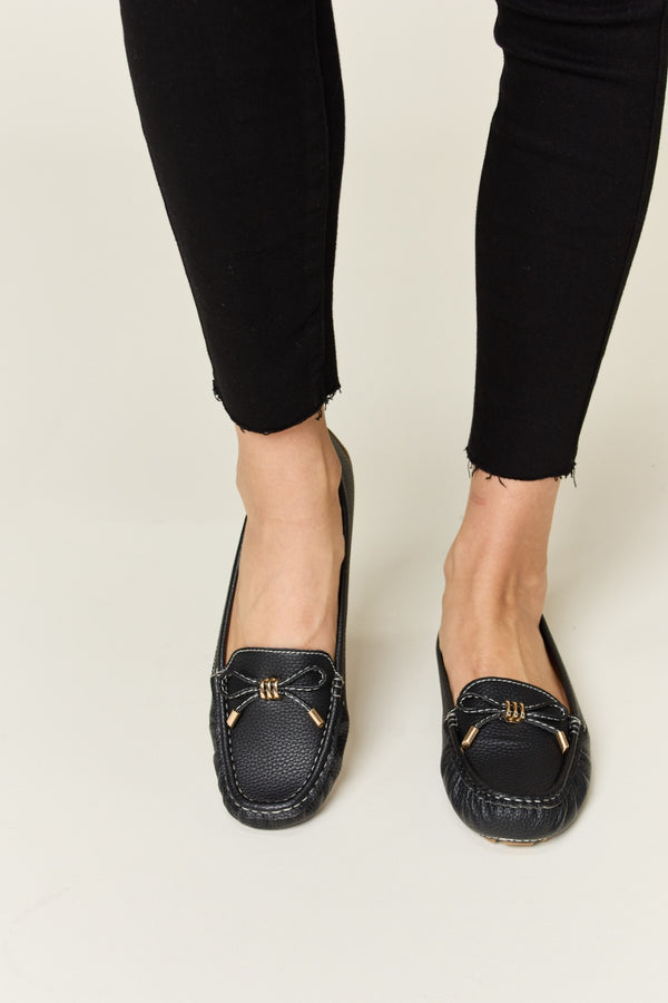  Slip On Bow Flats Loafers Trendsi