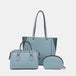  3-Piece Letter Print Texture Handbag Set Trendsi