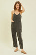 BazaarBey   Mineral-Washed Oversized Jumpsuit with Pockets 