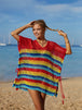  Striped Cover-Up with Tassel Trendsi