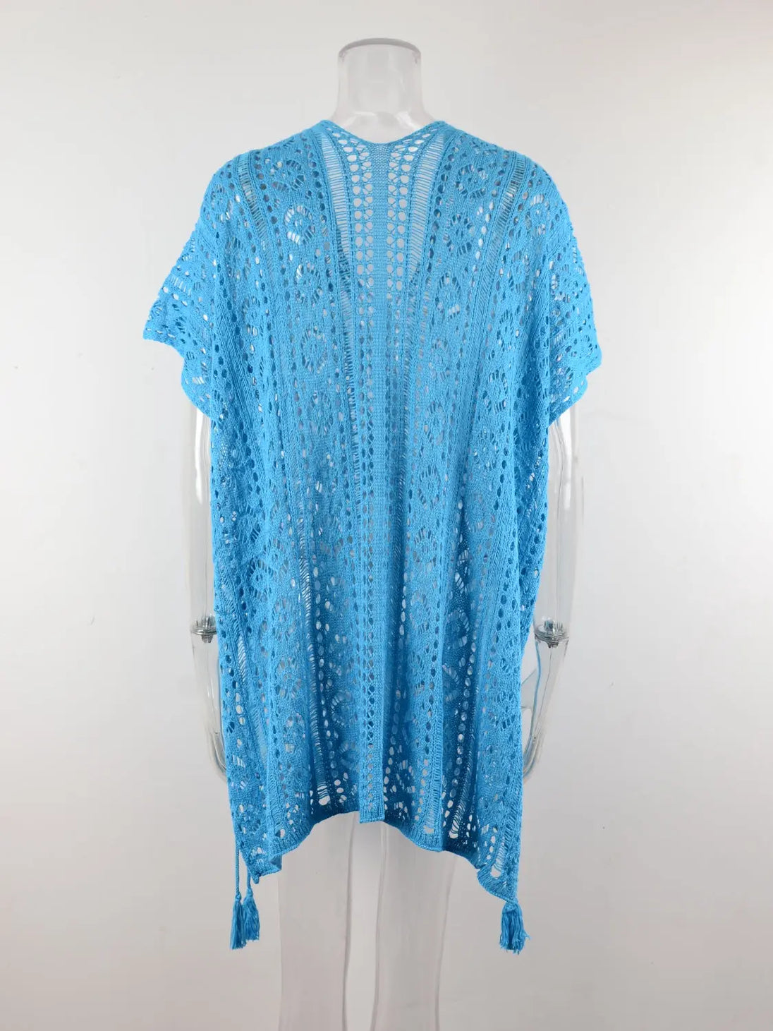  V-Neck Cover-Up with Tassel Trendsi