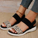 PU Leather Open Toe Low Heel Sandals Trendsi