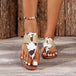 Animal Print Open Toe Sandals Trendsi