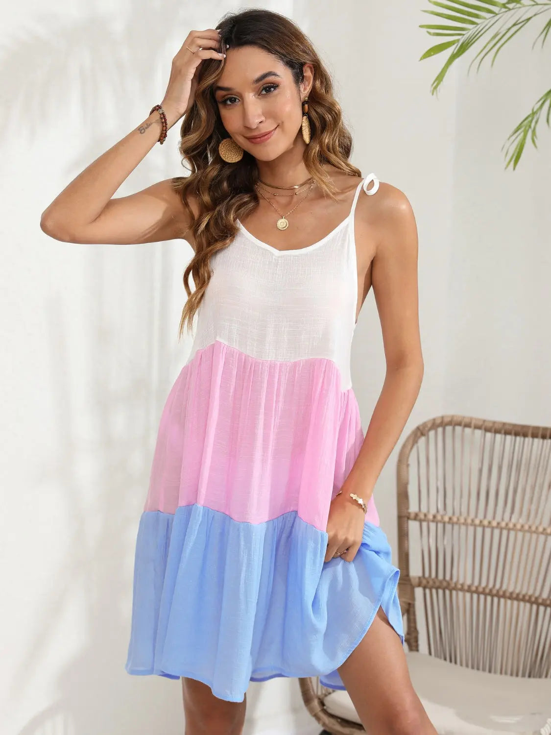  Spaghetti Strap Cover-Up Dress Trendsi